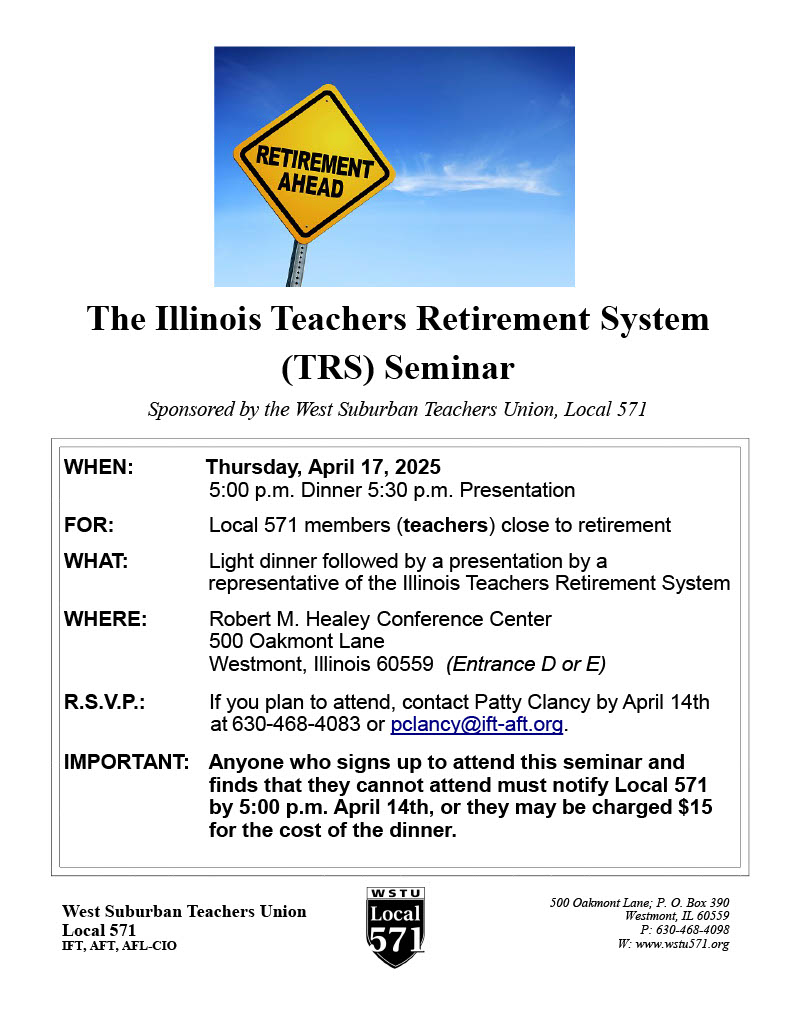 TRS Flyer -- Seminar April 17