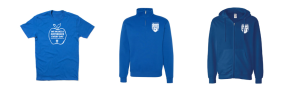 Image shows various apparel items from the store